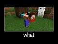 Minecraft wait what meme part 182 (scary headless Steve)