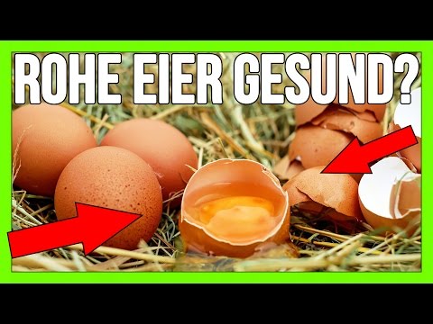 Rohe Eier vs. gekochte Eier? Gesund? Salmonellen? Biotin Defizit? Ekelig?