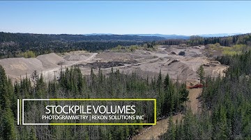 Stockpile Volume Surveying | Photogrammetry | Drones | Rekon Solution Inc