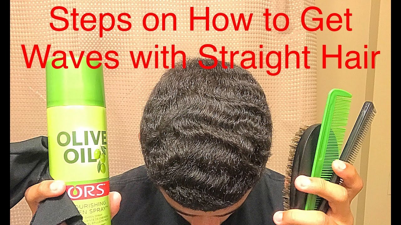 How To Get Waves With Straight Hair - YouTube
