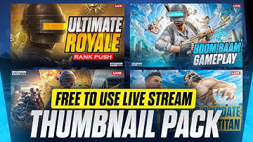 ✅ Free BGMI + PUBG Thumbnail Pack 2025 | Pro Live Stream Templates Download