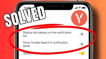 How to enable Yandex Search in the notification panel on Yandex Browser