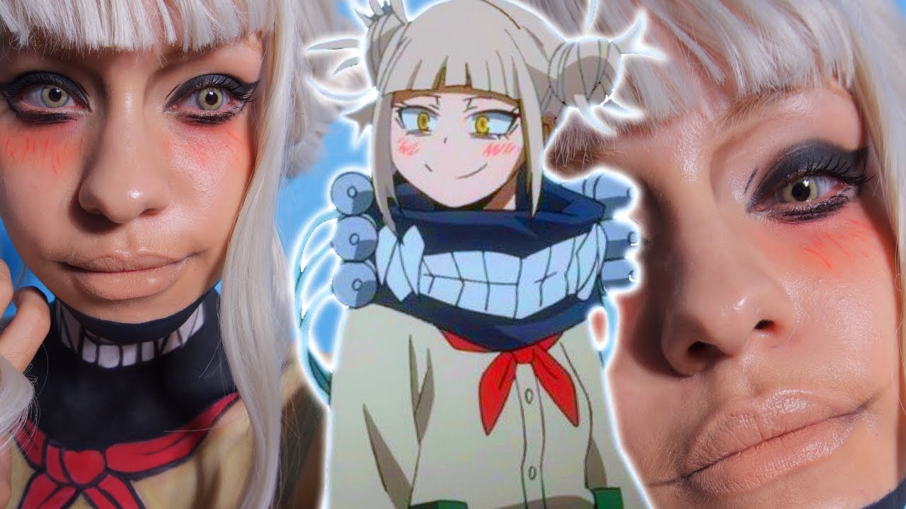 My Hero Academia Himiko Toga Cosplay Makeup Tutorial Body Paint 僕のヒーローアカデミア 渡我被身子コスプレメイク トガヒミコ Youtube