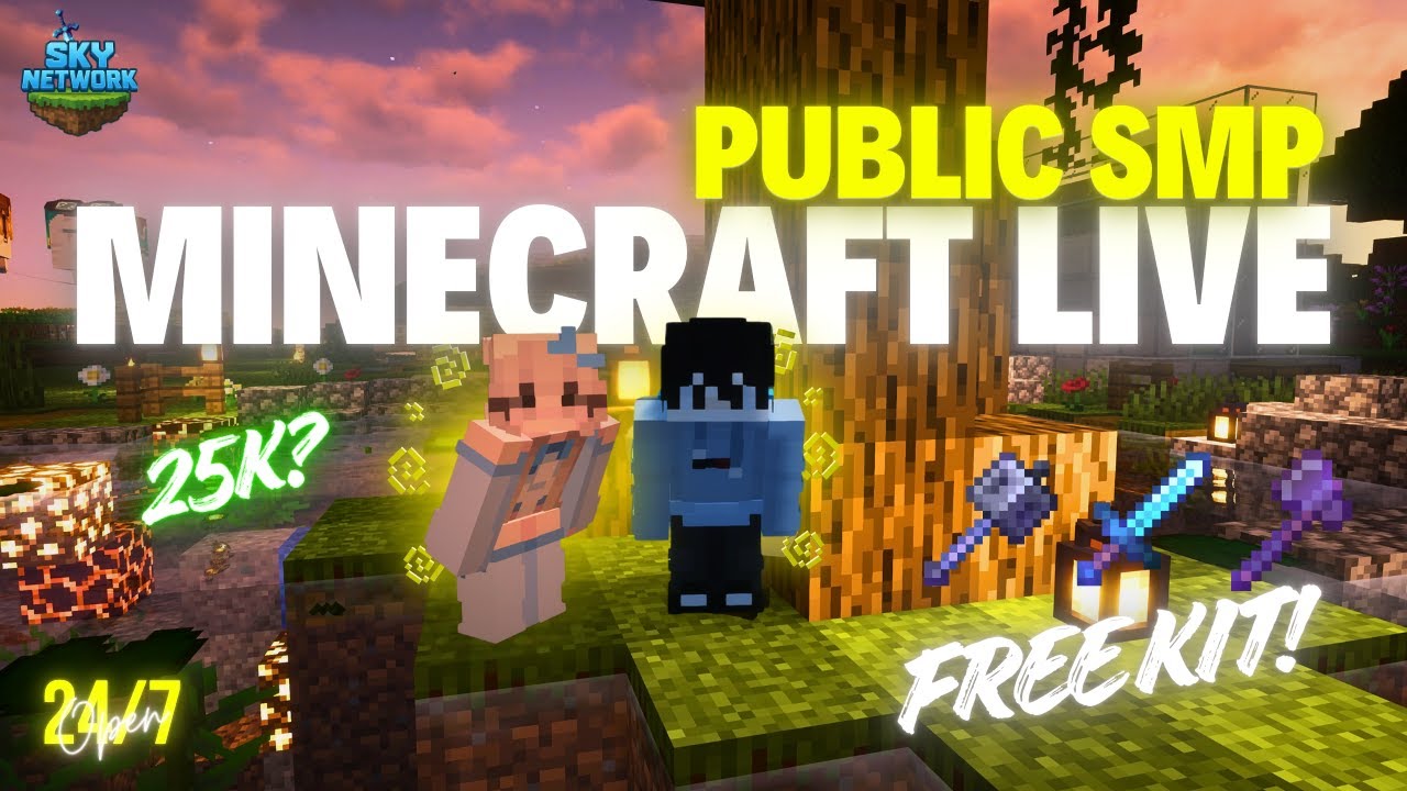 MINECRAFT LIVE | PUBLIC SMP LIVE | JAVA & BEDROCK SMP! JOIN NOW 🟢 # ...