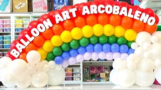 Tutorial balloon art arcobaleno organico 😍 !