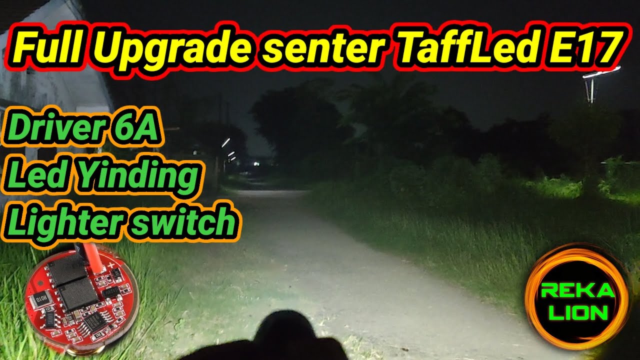 Full upgrade senter TaffLed E17 led Yinding mantaf