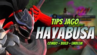 CARA MAIN HAYABUSA NERF ! & COMBO HAYABUSA + EMBLEM & BUILD TERSAKIT 2023 ! | HAYABUSA GAMEPLAY