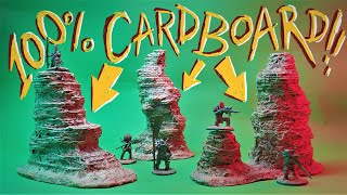 How To Make ROCKS Only Using CARDBOARD For Wargaming