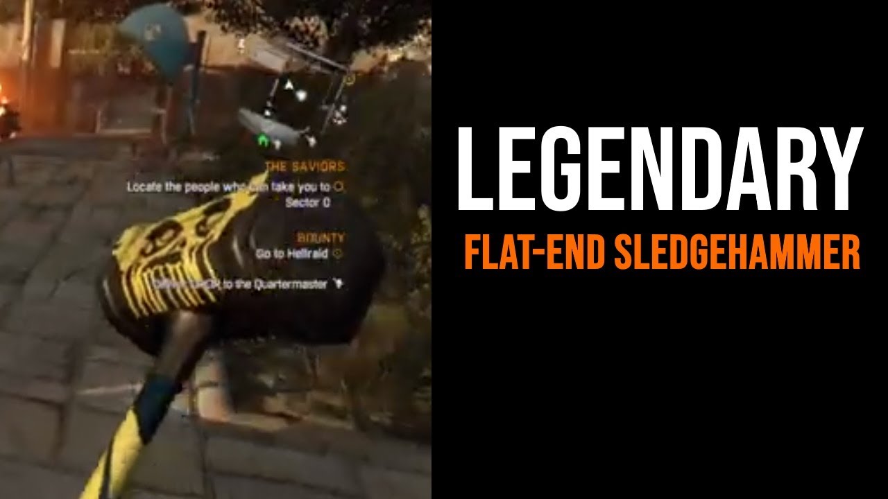 Dying Light Legendary Flatend Sledgehammer Weapon YouTube
