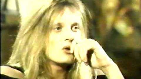 Skid Row Sebastian Bach Interview 1991