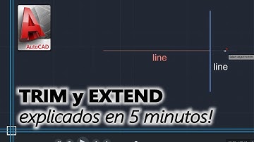 Autocad 2020 - Cómo usar TRIM y EXTEND