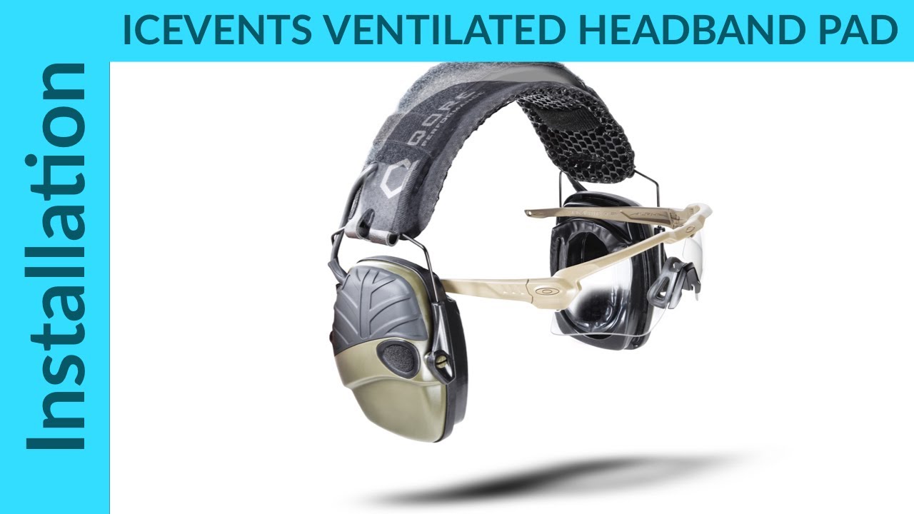Hearing Protection Headband Pad Installation IceVents® Classic Vented