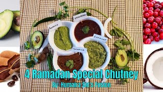 4 Different Chutneys Recipe - Ramadan Special - Urdu/Hindi - Humaira Sid's Fusion screenshot 4