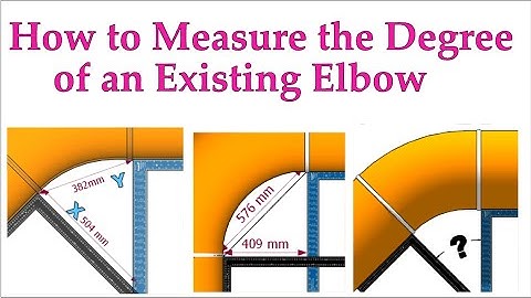 How to Measure the degree of an existing elbow