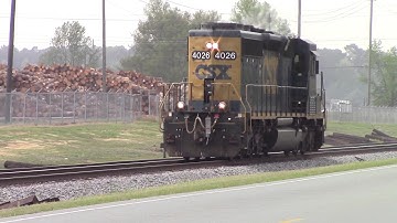 CSXT F732 seen a few days GP38-3/SD40-3/AC44CW/ES44AH/SD40-2 & Horn Salutes as they go about working