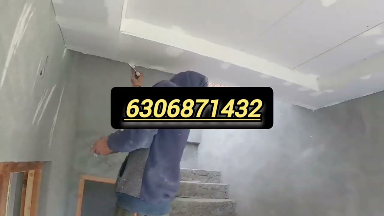 gypsum celling कराने पर compound or tape कैसे लगाए