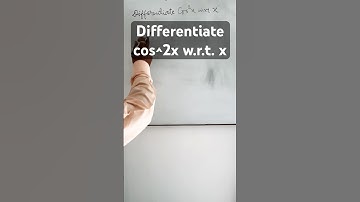 Differentiate cos^2x w.r.t. x