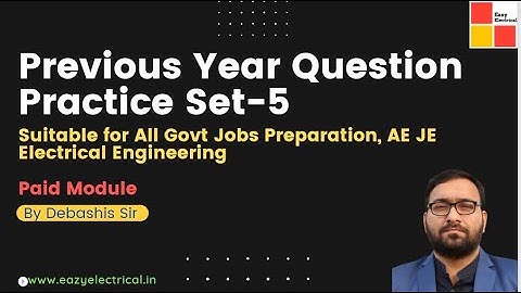 Previous year Question Practice Session Set 5 I WBPHIDCL 2022 I BSF JE 2022 I DDA 2022 I Technician