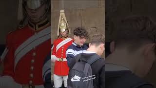 they make the royal guard laugh #shorts #royalguard