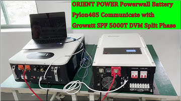 Growatt Split Phase Inverter SPF 5000T DVM Communicate with Orient Power Powerwall By Pylon RS485