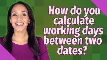 How do you calculate working days between two dates?