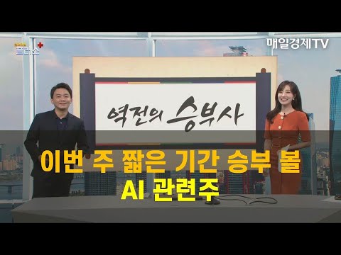   역전의 승부사 이번 주 짧은 기간 승부 볼 AI 관련주