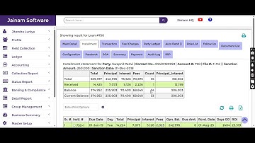 How to Print Loan Installment Summary | NBFC Loan Statement | Jainam Software