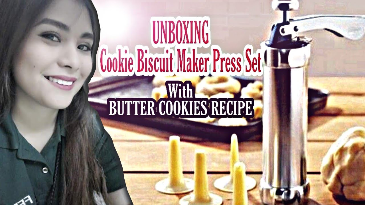 UNBOXING & HOW TO USE COOKIE BISCUIT MAKER PRESS SET (with Butter