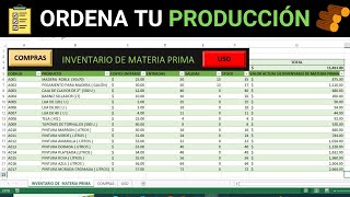 [ EXCEL ] como Hacer un SISTEMA de INVENTARIO de MATERIA PRIMA y PRODUCTOS TERMINADOS  📦 - PARTE 1