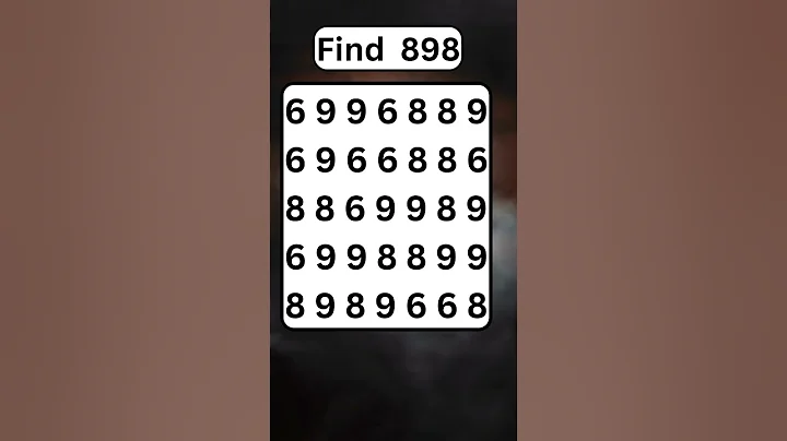 Optical Illusion: Find The Hidden Number 898#youtubeshorts #ytshorts #viralshort