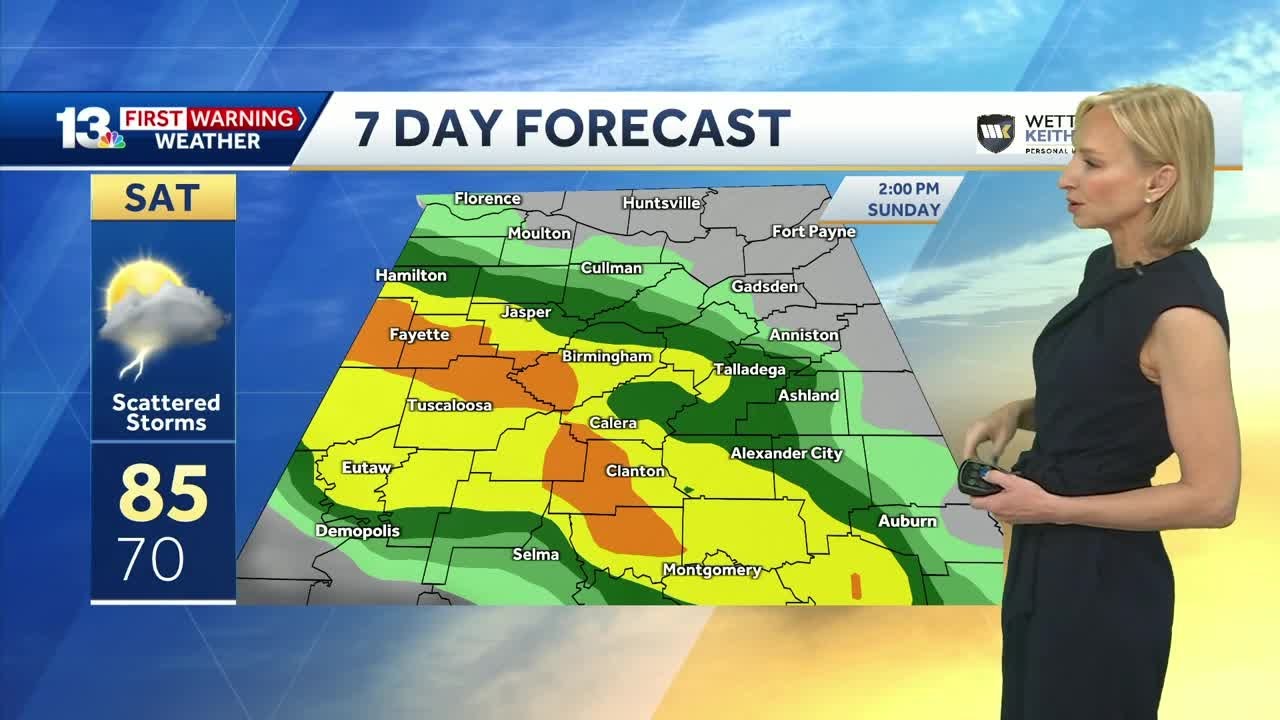 Alabama's weather gets hotter ahead of more rain and storms over the ...