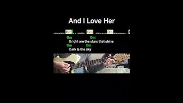 Thumbnail of And I Love Her (The Beatles) guitar cover song
