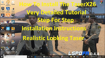 How To Install The TaserX26. Realistic Looking Taser!