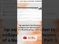 np.squeeze function to collapse the dimensions of a NumPy array #numpy #python #datascience