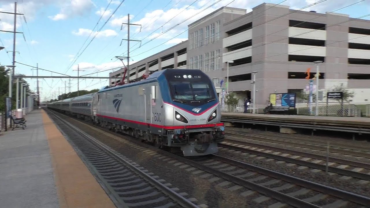 Amtrak & NJ Transit Northeast Corridor Evening Action @ Hamilton w/ New Mic Test (9/18/19)