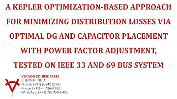 A KEPLER OPTIMIZATION-BASED APPROACH FOR MINIMIZING DISTRIBUTION LOSSES VIA OPTIMAL DG AND CAPACITOR