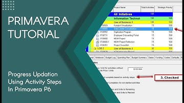 Progress Updating Using Activity Steps In Primavera P6 | Primavera Tutorial for Civil Engineer
