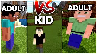 SPEEDRUNNER (kid) vs 2 HUNTERS (adults)  Minecraft Manhunt  Windows 10 Bedrock  BASEMENT