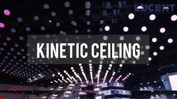 Lucent Lab |  interactive tunnel, kinetic ceiling  and robot at INTERSEC 2018 for Dubai municipality