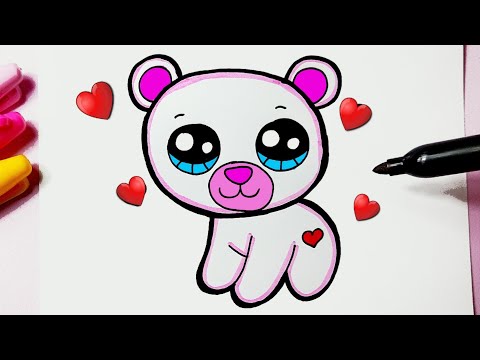 Como desenhar Urso Panda fofo dormindo ❤ Desenhos Kawaii - Desenhos para  Desenhar 