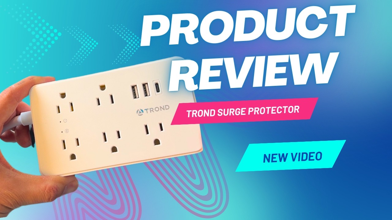 TROND Surge Protector Review – 15ft Power Strip With USB - YouTube