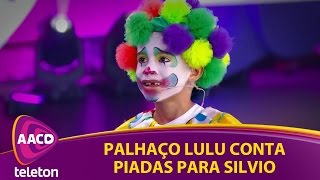 Teleton 2016 - Palhaço Lulu conta piadas para Silvio Santos