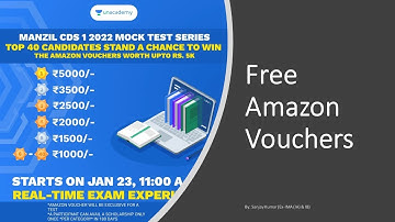 Amazon Vouchers from Unacademy I CDS + SSB I Sanjay Kumar (Ex-IMA, IA & IB) I Shaurya aur Vivek