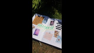 August 2022 Bullet Journal Flip Through | Pin Board Theme ❤