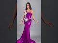 To order this fuchsia gown DM reineecouture Liquid-shine fuchsia gown designed with a sculpted