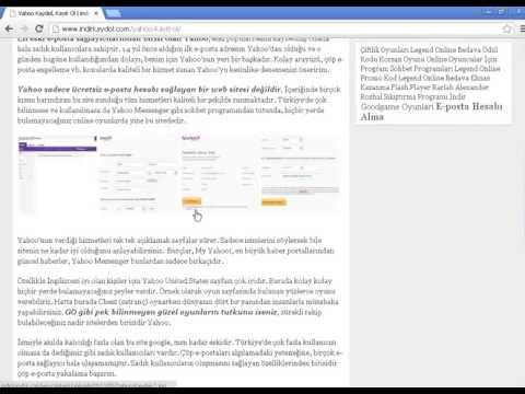 Video: Yahoo Ile Bir Site Nasıl Kaydedilir