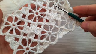 Wonderful and Beautiful Flower Crochet Pattern for Beginners* How to Crochet a Beautiful Flower