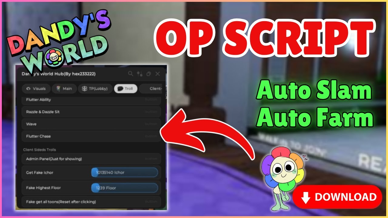 WORKING Dandy’s World Script | Auto Farm, Fly Hack & ESP (2025 ...