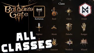 All classes and races available in Baldur's Gate 3 at launch