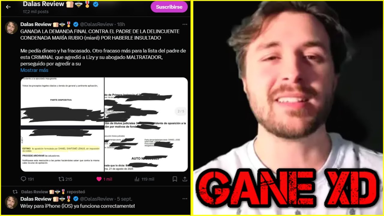 DALAS ASEGURA HABER GANADO SU DEMANDA CONTRA EL PADRE DE MIARE PERO LO DESMIENTEN...